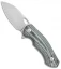 GiantMouse Vox/Anso ACE Biblio Flipper Knife Black Micarta (2.9" Stonewash M390)