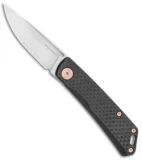 Real Steel LUNA Premium  Slip Joint Knife  Carbon Fiber  (2.75" Satin S35VN)
