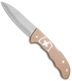 Victorinox Hunter Pro Alox Lockback Knife Champagne Aluminum (3.8" Damasteel)