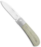 Pena Knives X-Series Zulu Front Flipper Knife - Green Micarta