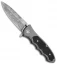 Boker Leopard Damascus III Collection Flipper Knife Gray Al/Grenadill (3.8" Dam)