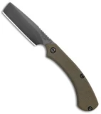 TOPS Knives Tac-Raze 2 Folding Knife Green Micarta (3.13" Gray)