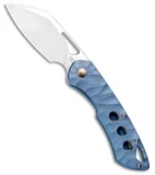 Olamic Cutlery WhipperSnapper Frame Lock Knife Rock Ti Sheepsfoot (2.75" Satin)