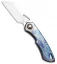Olamic Cutlery WhipperSnapper Frame Lock Knife Nebula Ti (2.75" Satin)