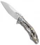 Custom Knife Factory DCPT Tanto Liner Lock Knife Ti (4.25" BB/Satin S90V) CKF027