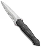Corrie Schoeman Custom Folding Dagger Knife Marble CF (Damascus)