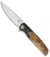 Bestech Knives Ascot Liner Lock Carbon Fiber/Wood (3.88" Satin)