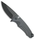 Medford Smooth Criminal Plunge Lock Flipper Knife Gray (3" Black  PVD)