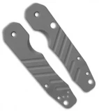 Smock Knives Scales For Spyderco Smock (Gray G10) Grooves