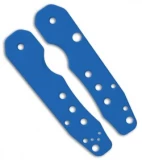Smock Knives Scales For Spyderco Smock (Blue G10) Holes