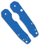 Smock Knives Scales For Spyderco Smock (Blue G10) Grooves