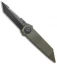 Paragon Dredd Lock Knife OD Green Aluminum (4" Black Tanto Serrated)