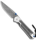 Chris Reeve Large Sebenza 21 Knife w/ Carbon Fiber Inlays (3.625" Raindrop Dam)