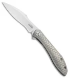 Reate Moen Mongoose Flipper Knife Titanium (3.625" Hand Rubbed Satin) RWL-34