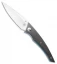 Alliance Designs Chisel Liner Lock Knife Carbon Fiber w/ Blue Liners (Satin)