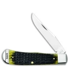 Case Backpocket Knife 4.6" Olive Green Bone Russell Jig  (TB61546 SS) 13281