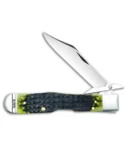 Case Cheetah Pocket Knife 4.375" Olive Green Bone Russell (6111 1/2L SS) 13285