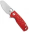 Fox Knives Baby Core Mini Liner Lock Knife Red FRN (2.35" Stonewash)
