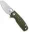 Fox Knives Baby Core Mini Liner Lock Knife OD Green FRN (2.35" Stonewash)