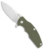Hinderer Knives Jurassic Frame Lock Knife Textured OD Green G-10 (3.375" SW)