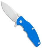 Hinderer Knives Jurassic Frame Lock Knife Textured Blue G-10 (3.375" Stonewash)