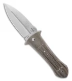 Boker Pocket Smatchet Dagger Folding Knife Green Micarta (4" SW) Gedraitis