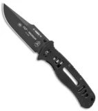 TOPS Knives/Fox Knives Magnum 747 DP Liner Lock Knife Black G-10 (4.4" Black)