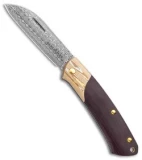 Benchmade Gold Class Proper Slip Joint Knife Black/Burgundy Micarta (2.8 Dama)