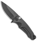 Medford Smooth Criminal Plunge Lock Flipper Knife Black (3" PVD)