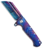 Andre de Villiers Custom Tac-Butcher Knife Full Mokuti (4" Dragonskin Damascus)