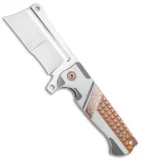 Andre de Villiers Custom Battle Cleaver Knife Frag Copper/Mokumi (4" Satin) AdV