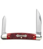 GEC Tidioute Cutlery Easy Pocket Congress Knife 3.75" Blood Red Jigged Bone