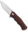 Bestech Knives Bobcat Liner Lock Knife Black/Red G-10 (3.125" Satin D2)