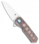 Kizer Lieb Liner Lock Knife Brown Micarta (2.32" Stonewash) V2541N3