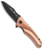 Buck Copper Sprint Liner Lock Flipper Knife Copper (3.1" Black S35VN) 0842CPSLE