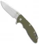 Hinderer Knives XM-18 3.5" Spanto Knife OD Green G-10/Blue Ti (Stonewash 20CV)