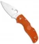 Spyderco Native 5 Lightweight  Lockback Knife Orange FRN (3" Satin REX 45)