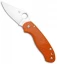Spyderco Para 3 Lightweight Compression Lock Knife Orange FRN (3" Satin REX 45)