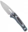 Gerber Sumo Pivot Lock Knife Black/White/Cyan G-10 (3.9"Stonewash) 30-001815