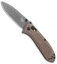 Benchmade Mini Presidio II  Manual Knife Bronze Aluminum (3.2" Gray) 575GY- 2001