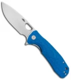 Honey Badger Knives Large Flipper Drop Point Blue FRN (3.625" Satin) HB1004