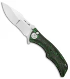 Brian Tighe Custom Tighe Down Knife Integral Black/Green CF (4" Polish)