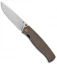 Cheburkov Knives Strizh S Liner Lock Knife Bronze Titanium (3.375" Bead Blast)