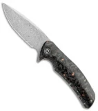 CIVIVI Incite Liner Lock Knife Copper Foil/Clear Resin (3.7" Damascus) C908DS-2