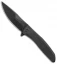 WE Knife Co. Scoppio Frame Lock Knife Black Ti (3.63" Black Stonewash) 923D