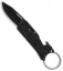 SOG Keytron Clip Point Folding Knife Key Chain Blackout (1.9" Black) KT1003-CP