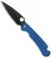 Daggerr Knives Sting Liner Lock Knife Blue G-10 (3.9" Black D2) FM02-2BLUBW