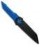 Paragon Dredd Lock Knife Black Aluminum (4" Blue Tanto Serrated)
