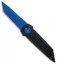 Paragon Dredd Lock Knife Black Aluminum (4" Blue Tanto)
