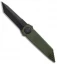 Paragon Dredd Lock Knife OD Green Aluminum (4" Black Tanto)